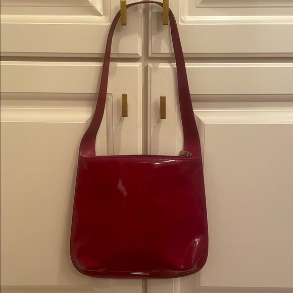 Furla authentic red patent shoulder bag - Picture 1 of 6